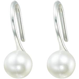 
Japanese and Korean simple S925 sterling silver earrings for women's ear hooks hanging moon pearl earrings accessories earrings shell pearl earrings