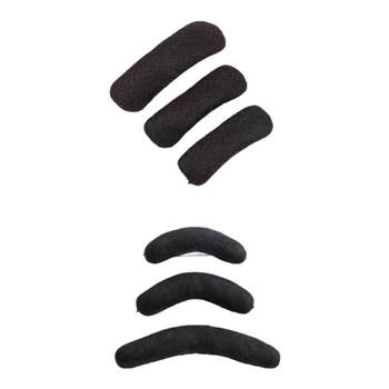 Hanfu wig cushion thin bald croissant bag wig ancient style children's hair cushion flat soft horns on both sides