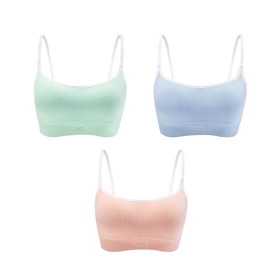 This week's girly marshmallow seamless one-piece woven breathable high-elastic wire-free vest-style fitting bra underwear