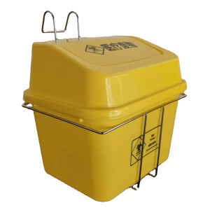 
Medical trolley side-mounted trash can nurse treatment cart hanger medical life classification bucket storage shelf hook
