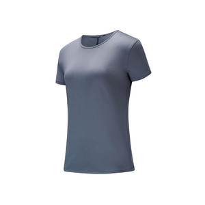 
Decathlon quick-drying clothing women's fitness running T-shirt tops badminton yoga slimming short-sleeved sports tops SAX2