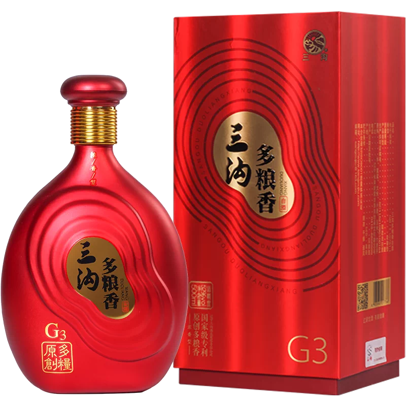 三沟多粮香白酒G3 52度500mL*1瓶浓香型