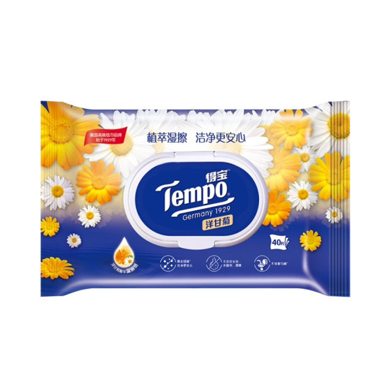 
Tempo wet toilet paper plant care chamomile flavor 6 packs * 40 pieces menstrual sanitary wipes private parts care