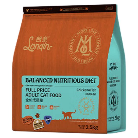 
Langqin full-price freeze-dried cat food trial fish, chicken, blue cat American short adult cat and kitten all-stage cat staple food 5*0.5kg/
