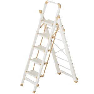 
Ladder household thickened folding ladder multi-functional herringbone ladder indoor aluminum alloy telescopic clothes drying rack dual-purpose climbing ladder