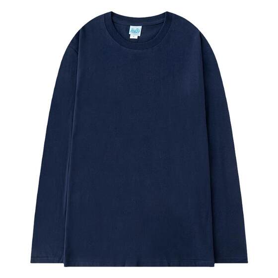 Konil long -sleeved T -shirt men and women candy color casual bottoming shirts thin loose students versatile inspiration solid color