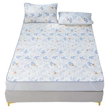 Crown latex ice silk mat three-piece set 2025 new summer mat type a washable cooling mat soft mat