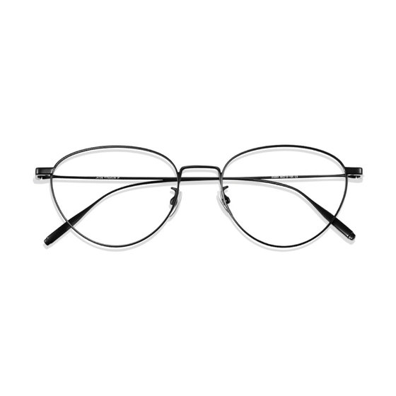 
Korean niche pure titanium black frame glasses for women myopia can be matched with a degree of non-faced literary super light frame anti-blue light frame