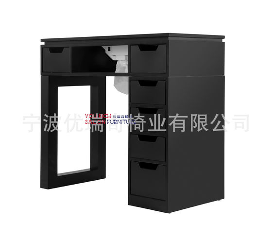 Nail Nail -Desk -pleing -pleing -erson ເລັບ MDF ເຮັດເລັບ MDF Shop Workbench ເຮັດຮ້ານຂາຍເຄື່ອງຈັກຜະລິດຕະພາບການສ້ອມແປງເອີຣົບແລະອາເມລິກາ