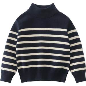 
[Anti-static] Qi Qi Xiong Boys' Sweater Children's Spring and Autumn Base Clothes Half Turtle Collar Baby Sweater Spring Clothes