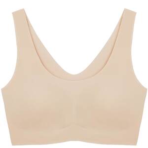 Yu Shuxin's same style uras no size small breasts seamless underwear women's summer thin invisible vest sports bra