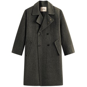 
[Same style in shopping mall] PEACEBIRD Men's Casual Woolen Coat Loose Wool Blended Coat B1AAF4B05@