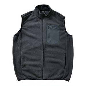 
[American Casual~Double-sided Fleece~Company Single] Men's Outdoor Stand Collar Polar Fleece Vest in Autumn and Winter
