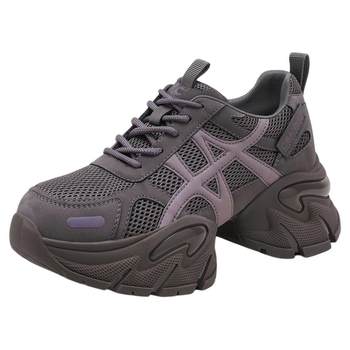 
Qianbaidu Dad Shoes Women's Velvet Winter 2025 New Retro Thick-soled Cotton Shoes Versatile Casual Sports Shoes for Women