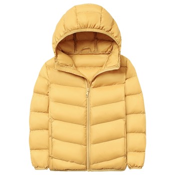 Ducky children's light warm hooded down jacket, same style for men and women