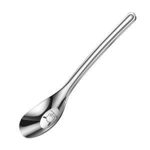 
Special spoon for baby food feeding 316L stainless steel household deepening spoon for children's ingots