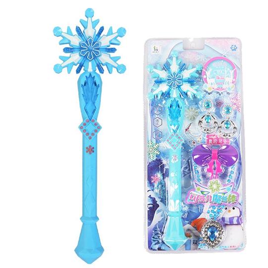 Bacchetta Magica Fiocco Di Neve Luminosa - Con Suono Per Feste Di Principessa - Foto 4