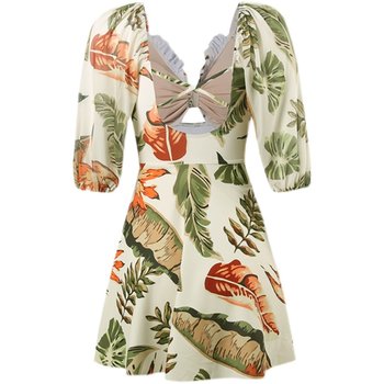 Couple swimsuit 2025 new style for women conservative belly covering
