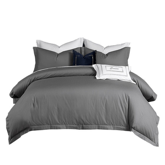 
Hilton Light Luxury 100 Thread Count Pure Cotton Four-piece Set Sheets and Quilt Covers High-End Hotel Cotton Bedding