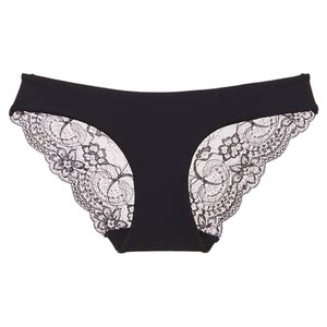 
Victoria Doberl sexy scarless underwear for women ice silk seductive lace women briefs pure cotton low waist large size