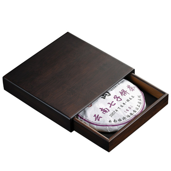 Bamboo Pu'er Tea Box Reserve Kung Fu Tea Steel Tea Sword Teaboard Storage Tea Cake Box Tea Ceremony Parts