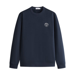 
Navigare Italian small sailing warm sweatshirt men's thin velvet autumn and winter new commuter round neck long-sleeved T-shirt