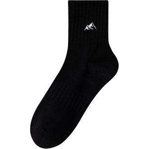 
Zhuji Socks Men's Mid-Tube Socks White Cotton Socks Winter Long Socks Solid Color Cotton Bottom Thickened Autumn and Winter Sports Men's Socks