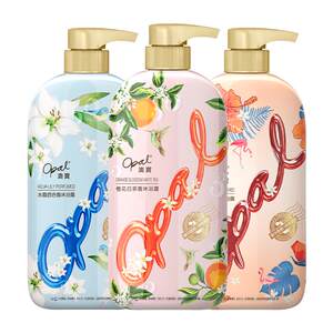 Aobao shower gel 3 bottles of water supplement beauty muscle refreshing, moisturizing, fragrance family bath emulsion set
