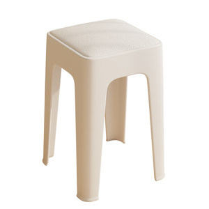 
Cream style makeup stool home internet celebrity dressing table stool girls bedroom light luxury high-end square stool makeup chair