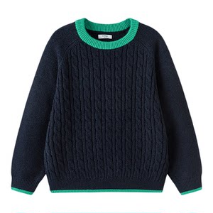 
Balabala children's clothing children's sweaters boys and girls 2026 new winter sweaters parent-child wear cable knit sweaters