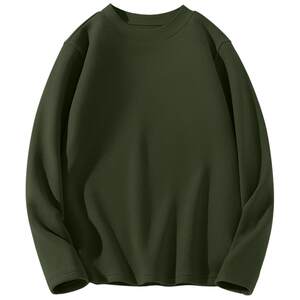 
Baleno solid color double-sided velvet bottoming shirt men's autumn and winter plus velvet warm inner half turtleneck men's long-sleeved T-shirt A