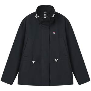 FILA斐乐官方女士棉服2026春新款时尚休闲宽松收腰保暖立领外套