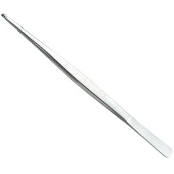 Long tweezers stainless steel thickened elbow straight head manual maintenance