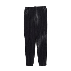 
[Same style in the mall] Masfeil wool casual pants for women's spring new style striped loose pencil pants