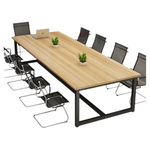Conference table, long table, simple modern small negotiation desk, training table, staff long table and chair combination workbench
