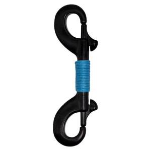 
TinyMola diving double-head hook stainless steel single-head hook blind hook side-hang spring fast shackle black horseshoe buckle