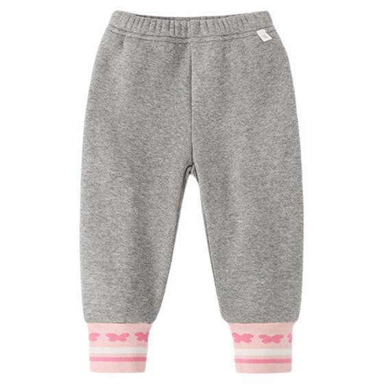 [Anti-bacterial and antistatic] Girls' leggings autumn and winter baby plus velvet legs black trousers autumn children's pants