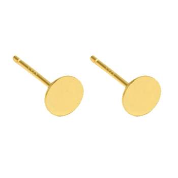 925 sterling silver flat head earring tray diy empty cup