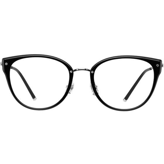 
Ultra-light pure titanium cat eye myopia glasses for women can match with high-quality black frame bare face artifact anti-blue light eye frame