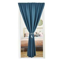 Fabric Door Curtain With Velcro - Home Kitchen, Bathroom, Bedroom