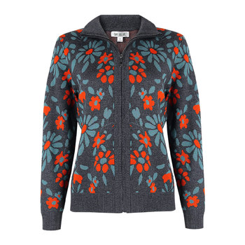 Norfini fashion versatile mothers pretend to be knitted outer jacket girl
