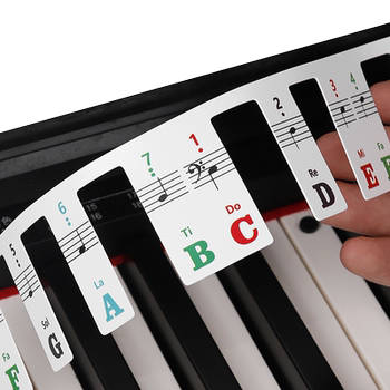 Key sticker phonetic symbol 88 key five-line score