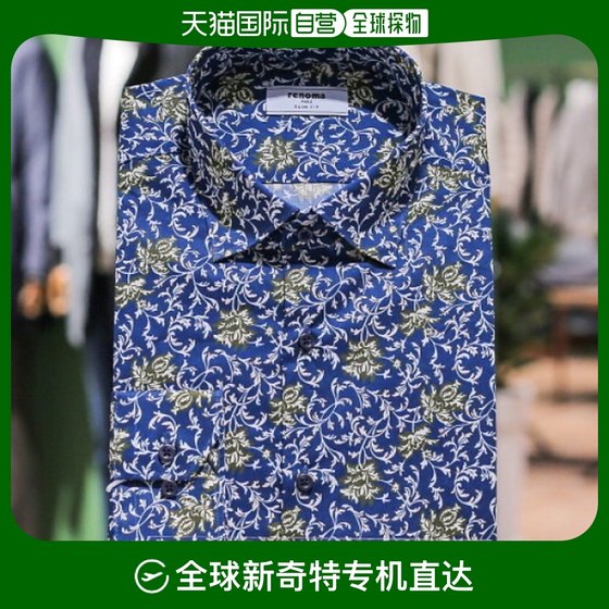 韩国直邮renoma 衬衫 [RENOMA SHIRTS] 花纹 印花 修身款 长袖 T