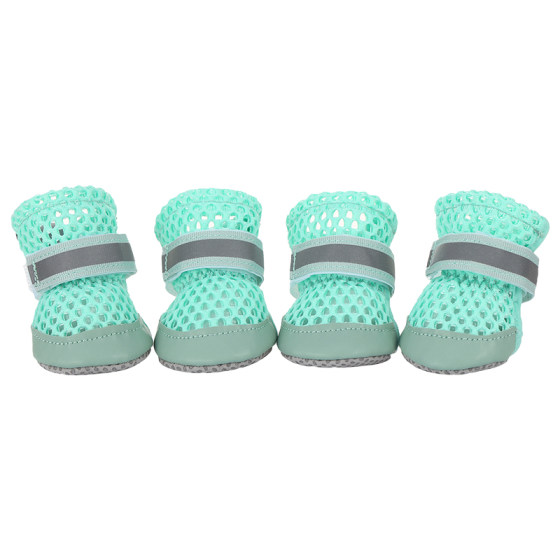 
Dog shoes with soft soles cannot be removed, wear-resistant, comfortable and breathable mesh, Bixiong VIP Schnauzer's outing foot cover sandals