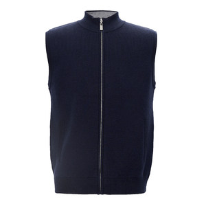 
[Machine washable] Jordon Men's Wool Sweater New Stand Collar Vest Soft and Comfortable Sheep Wool Vest