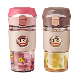 Big -mouth monkey glass cup soaked tea lady high face value cup tea separation office