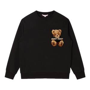 
NOISY TEDDY men and women same style 26 spring new three-dimensional bear parent-child round neck long-sleeved T-shirt fashionable children