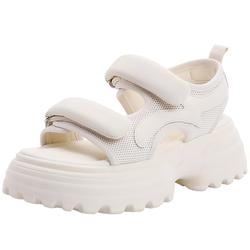 Belle Puffed Daddy Sandals Women's 2023 Summer New Women's Shoes Thick Soled Sports And Leisure Sandals B1283bl3