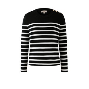 
[Merino Wool] Eland Sweater Feminine Contrast Color Striped Sweater Winter New Style