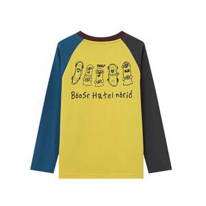 
Duojia boys' T-shirt long sleeve 2026 new spring and autumn children's pure cotton spring raglan sleeve printed top trendy